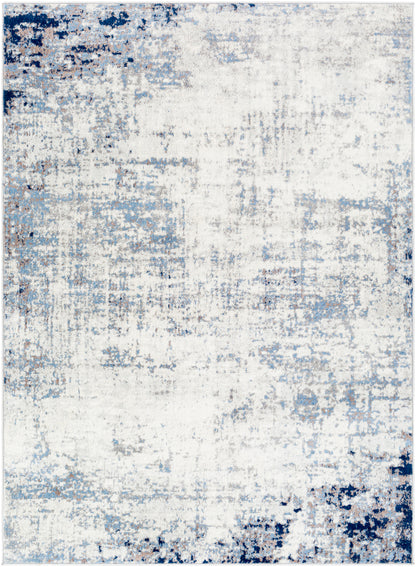 SHERBORNE Abstract Modern Marble Dark Blue Area Rug