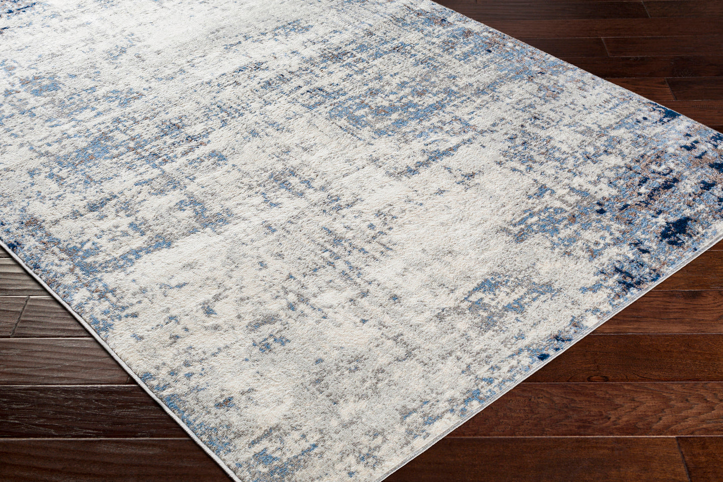 SHERBORNE Abstract Rug I Living Room, Bedroom, Dining I Modern Marble Rug, Soft Luxurious Area Rug, Short Pile, Easy Care I Grey, Blue