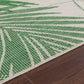 KEELA In- & Outdoor Rug I Balcony, Terrace, Kitchen, Garden, Patio I Modern Durable, Boho Rug, UV Weather Stain Resistant I Green, Ivory