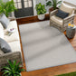 SEASON In- & Outdoor Rug I Balcony, Terrace, Kitchen, Garden, Patio I Modern Durable, Boho Rug, UV Weather Stain Resistant I Grey, Ivory