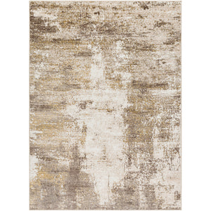 MAYLENE Abstract Rug I Living Room, Bedroom, Hallway I Modern Marble Rug, Soft Luxurious Area Rug, Short Pile I Brown, Ivory