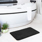 MEGGIN Bathroom Rug I Machine Washable Bath Mat, Non Slip Shower Mat, Absorbent Wet Room, Bath Rug, High Pile, Easy Care I Black