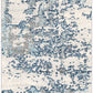 LEAH Abstract Rug I Living Room, Bedroom, Hallway I Modern Marble Rug, Soft Luxurious Area Rug, Short Pile I Blue, Grey, White