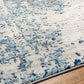 LEAH Abstract Rug I Living Room, Bedroom, Hallway I Modern Marble Rug, Soft Luxurious Area Rug, Short Pile I Blue, Grey, White