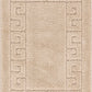 ALENE 2-Piece Machine Washable Non-Slip Beige Bathroom Rug Set