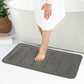 ALENE 2 Piece Bathroom Rug Set I Machine Washable Wet Room Rugs, Absorbent, Non Slip, Toilet Pedestal Mat, High Pile I Dark Grey