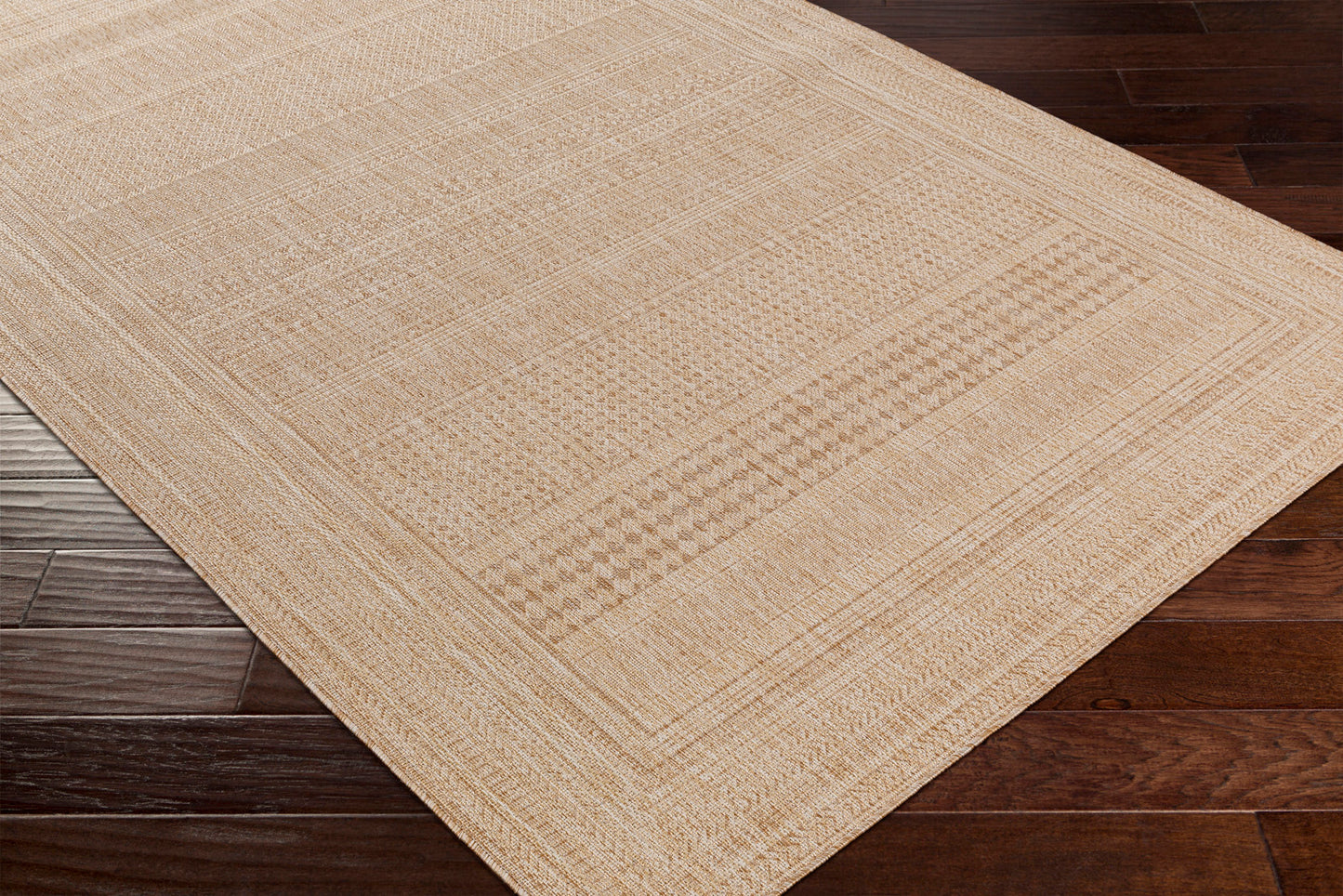 KELLOGG In- & Outdoor Jute-Look Rug I Balcony, Terrace, Kitchen, Garden I Modern Boho Rug, UV Weather Stain Resistant I Beige, Ivory