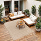 KELLOGG In- & Outdoor Modern Boho Brown Jute-Look Rug