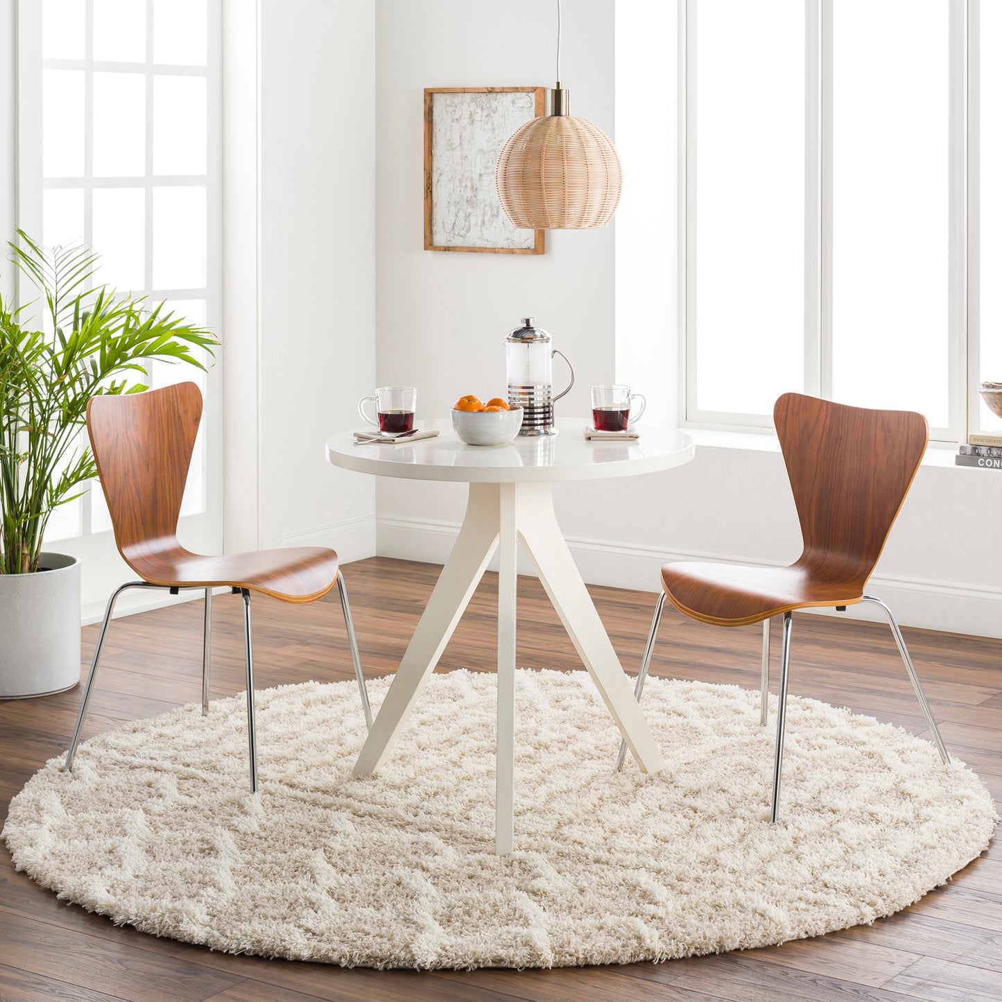 CARTER Shaggy Rug I Living Room, Bedroom I Modern Boho Area Rug, Soft Fluffy Rug, Plush Pile, Large Thick Rug, Easy Care I Ivory, Beige