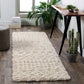 CARTER Shaggy Rug I Living Room, Bedroom I Modern Boho Area Rug, Soft Fluffy Rug, Plush Pile, Large Thick Rug, Easy Care I Ivory, Beige