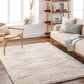 BONAPARTE Shaggy Modern Boho Soft Fluffy Thick Plush Pile Light Beige Area Rug