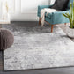 LE ROBERT Abstract Rug I Living Room, Bedroom, Hallway I Modern Marble Rug, Soft Luxurious Area Rug, Short Pile, Easy Care I Grey, White