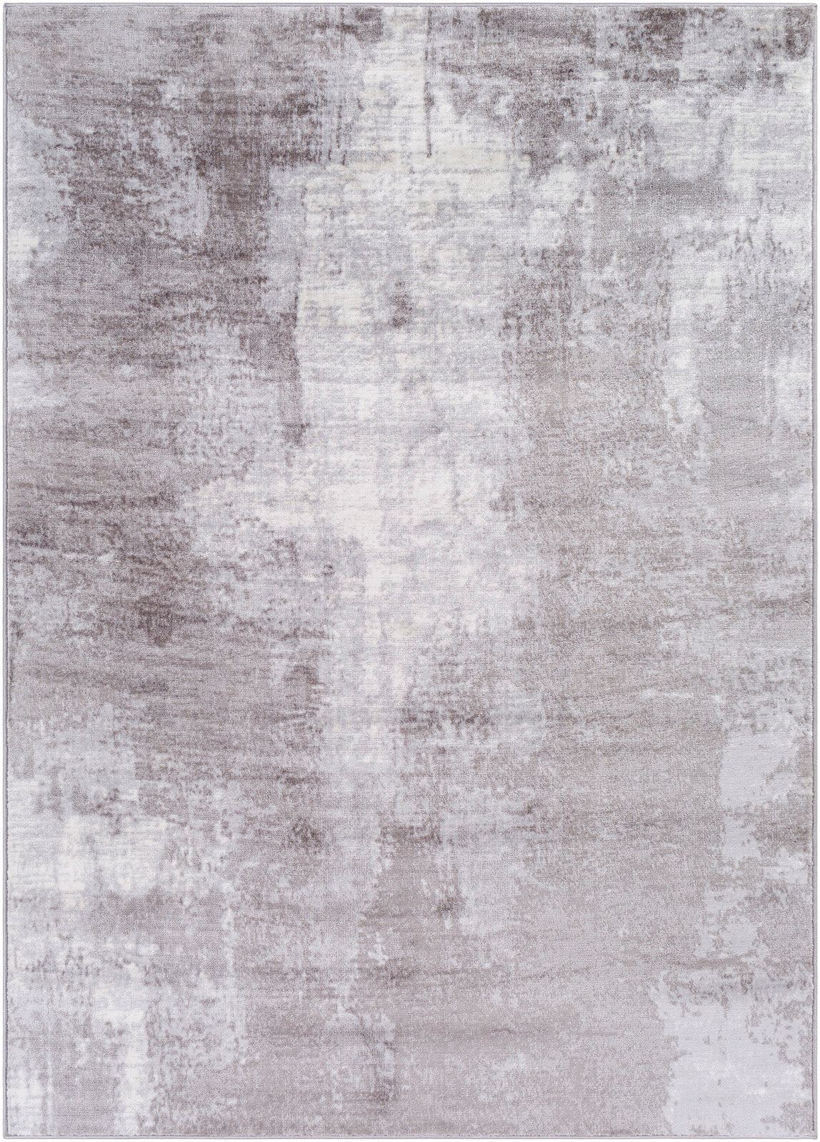 DOLE Abstract Modern Marble Light Grey Area Rug